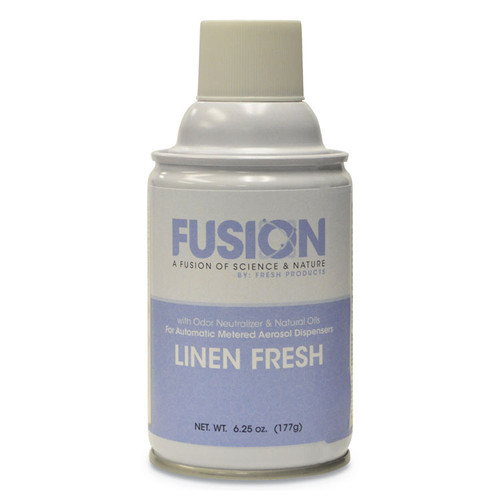 Fusion Metered Aerosols, Linen Fresh, 6.25 oz, 12/Carton [SKU: FRSMA12LF]