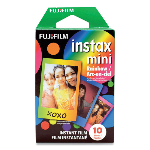 Instax Mini Rainbow Instant Film, 800 ASA, Color, 10 Sheets [SKU: FUJ16437401]
