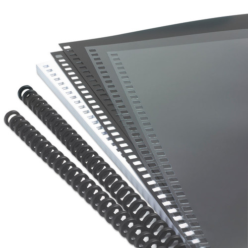 Instant Report Kit, 5/16" Capacity, Clear/Black Cover, Black Spine [SKU: GBC2515665]