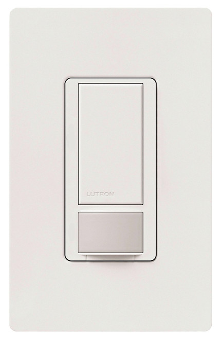 Lutron MS-OPS5MH-WH Motion Sensor Switch, 5 A, 120 V, 1 -Pole, Occupancy Sensor, 180 deg Sensing, White [SKU: ORG7193360]