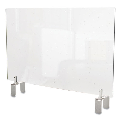 Clear Partition Extender with Attached Clamp, 36 x 3.88 x 18, Thermoplastic Sheeting [SKU: GHEPEC1836A]