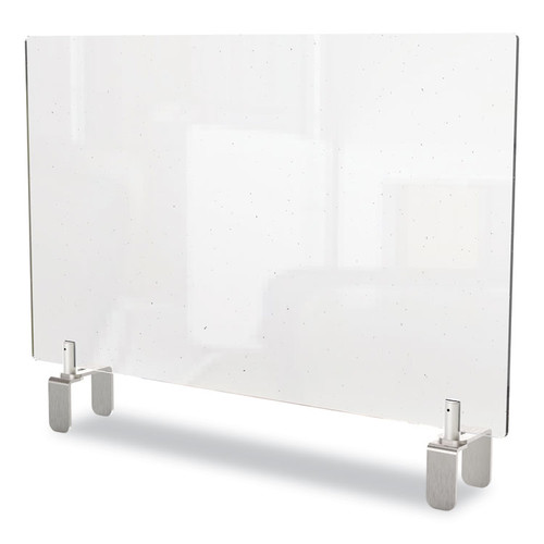 Clear Partition Extender with Attached Clamp, 29 x 3.88 x 30, Thermoplastic Sheeting [SKU: GHEPEC3029A]
