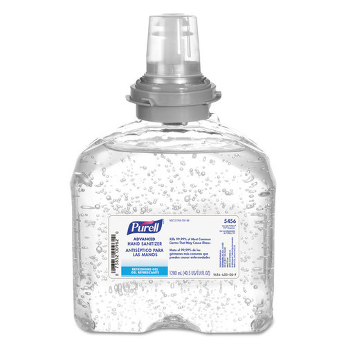 Advanced TFX Refill Instant Gel Hand Sanitizer, 1,200 mL [SKU: GOJ545604EA]