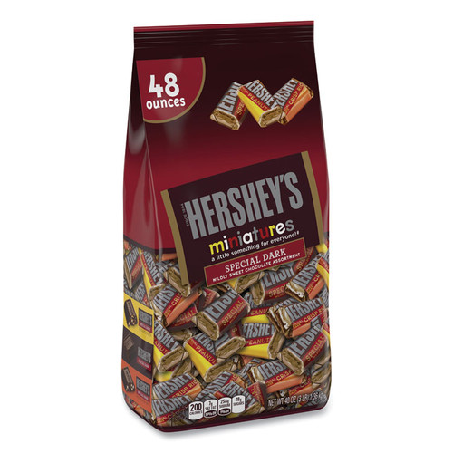Miniatures Variety Share Pack, Dark Assortment, 48 oz Bag, Delivered in 1-4 Business Days [SKU: GRR20900314]