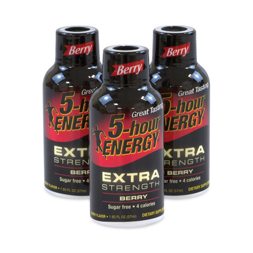 Extra Strength Energy Drink, Berry, 1.93 oz Bottle, 24/Pack, Delivered in 1-4 Business Days [SKU: GRR22000631]