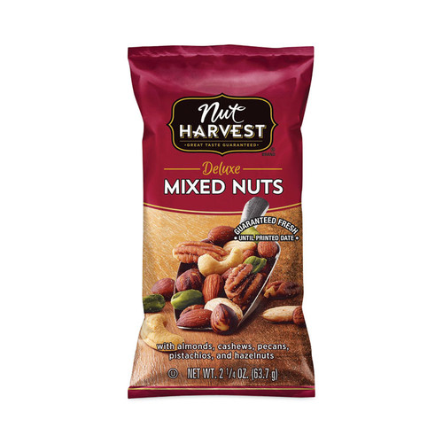 Deluxe Mixed Nuts, 2.25 oz Pouch, 8 Count, Delivered in 1-4 Business Days [SKU: GRR29500005]