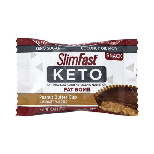 Keto Fat Bomb Peanut Butter Cup, 0.6 oz Bar, 5 Bars/Box, 2 Boxes, Delivered in 1-4 Business Days [SKU: GRR30700127]