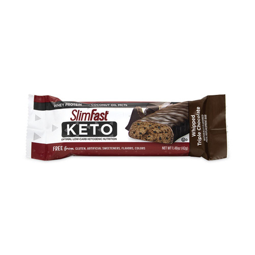 Whipped Triple Chocolate Keto Meal Bar, 1.48 oz Bar, 5 Bars/Box, 2 Boxes, Delivered in 1-4 Business Days [SKU: GRR30700129]