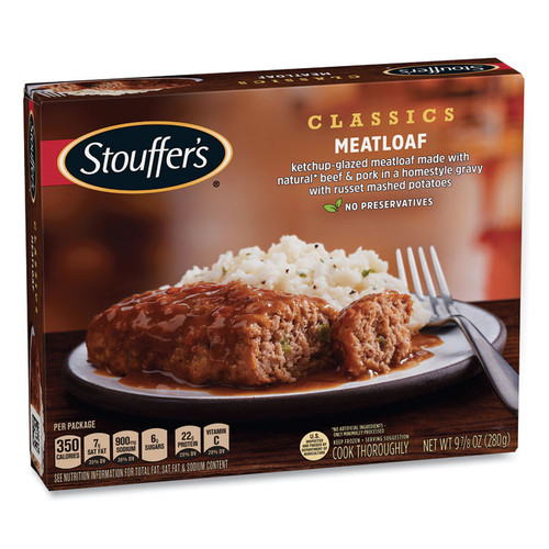 Classics Meatloaf with Mashed Potatoes, 9.88 oz Box, 3 Boxes/Pack, Delivered in 1-4 Business Days [SKU: GRR90300129]