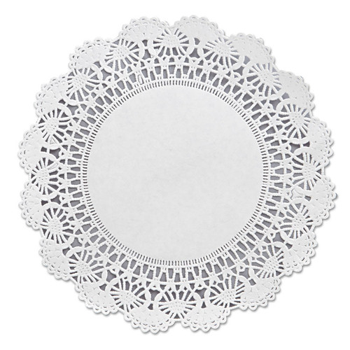 Cambridge Lace Doilies, Round, 8", White, 1,000/Carton [SKU: HFM500236]