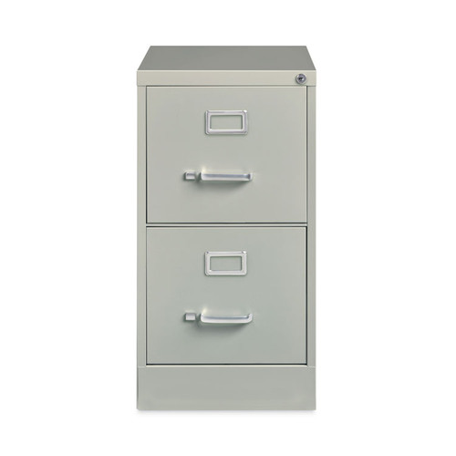 Vertical Letter File Cabinet, 2 Letter-Size File Drawers, Light Gray, 15 x 22 x 28.37 [SKU: HID22732]