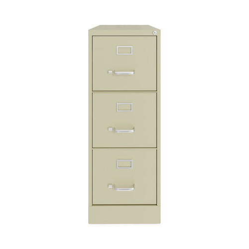 Vertical Letter File Cabinet, 3 Letter-Size File Drawers, Putty, 15 x 22 x 40.19 [SKU: HID24855]