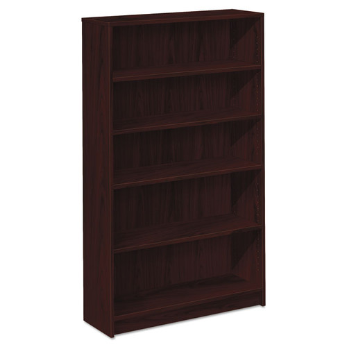 1870 Series Bookcase, Five-Shelf, 36w x 11.5d x 60.13h, Mahogany [SKU: HON1875N]