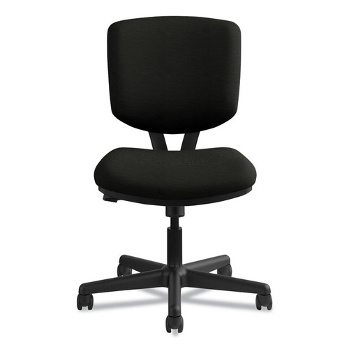 Volt Series Leather Task Chair with Synchro-Tilt, Supports Up to 250 lb, 18" to 22.25" Seat Height, Black [SKU: HON5703SB11T]
