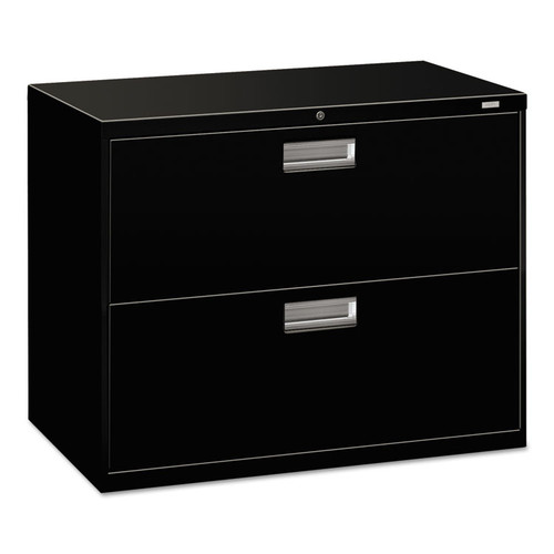 Brigade 600 Series Lateral File, 2 Legal/Letter-Size File Drawers, Black, 36" x 18" x 28 [SKU: HON682LP]