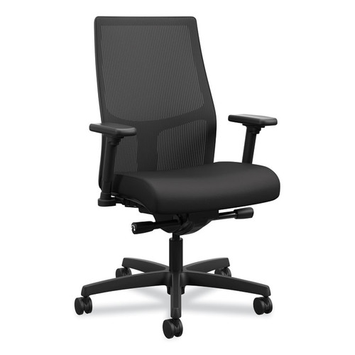 Ignition 2.0 4-Way Stretch Mid-Back Mesh Task Chair, Supports Up to 300 lb, 17" to 21" Seat Height, Black [SKU: HONI2M2AMNC10TK]