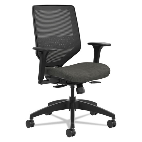 Solve Series Mesh Back Task Chair, Supports Up to 300 lb, 16" to 22" Seat Height, Ink Seat, Black Back/Base [SKU: HONSVM1ALC10TK]