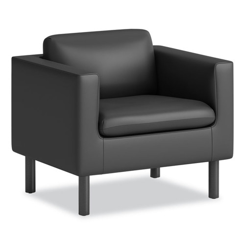 Parkwyn Series Club Chair, 33" x 26.75" x 29", Black Seat, Black Back, Black Base [SKU: HONVP3LCHRBLK]