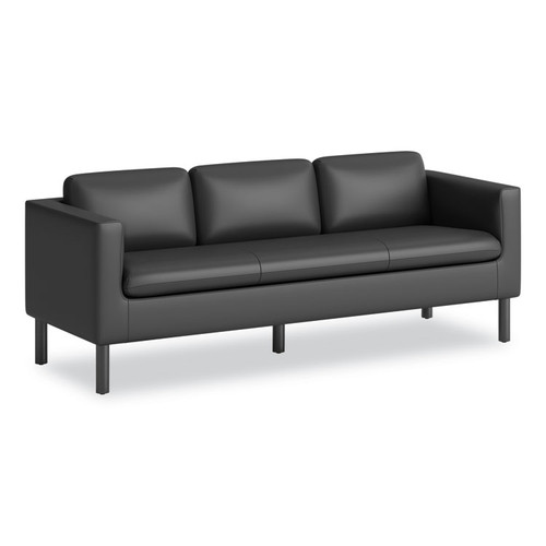 Parkwyn Series Sofa, 77w x 26.75d x 29h, Black [SKU: HONVP3LSOFABLK]