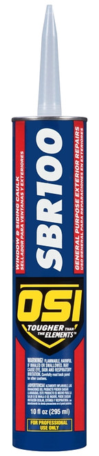 OSI SBR-100 Series 1797594 Sealant, White, -20 to 200 deg F, 10 oz Cartridge [SKU: ORG6410369]