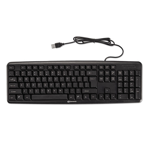 Slimline Keyboard, USB, Black [SKU: IVR69201]