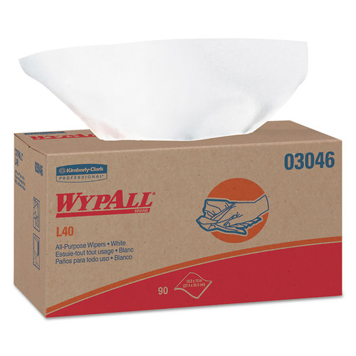 L40 Towels, POP-UP Box, 10.8 x 10, White, 90/Box, 9 Boxes/Carton [SKU: KCC03046]