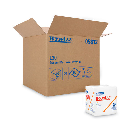 L30 Towels, Quarter Fold, 12.5 x 12, 90/Polypack, 12 Polypacks/Carton [SKU: KCC05812]