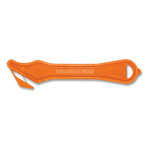 Excel Plus Safety Cutter, 7"Plastic Handle, Orange, 10/Box [SKU: KLVPLS40030G]