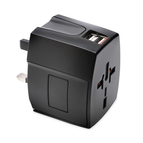 International Travel Adapter, Wall Outlet to Device [SKU: KMW33998]