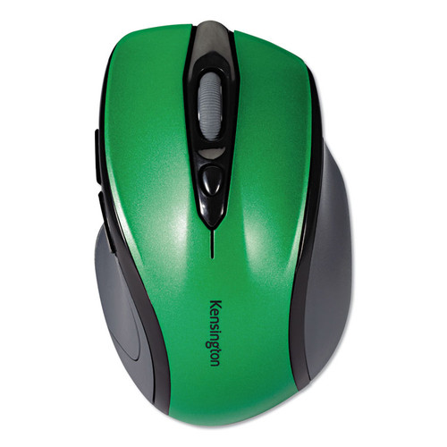 Pro Fit Mid-Size Wireless Mouse, 2.4 GHz Frequency/30 ft Wireless Range, Right Hand Use, Emerald Green [SKU: KMW72424]