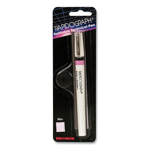 3165 Series Rapidograph Technical Drawing Fountain Pen, 4x0 0.18 mm, White/Pink Barrel [SKU: KOH31654Z]