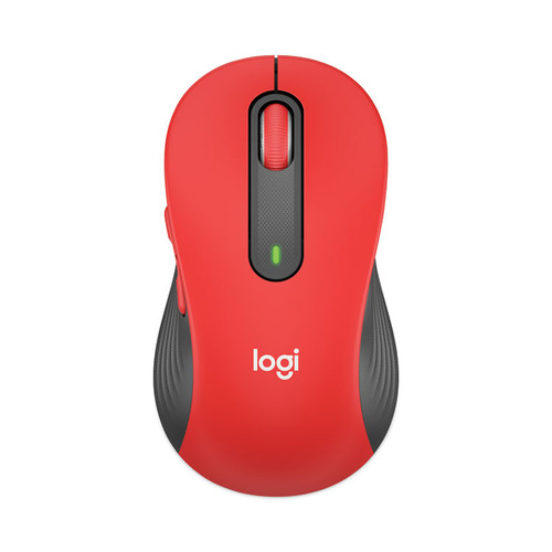 Signature M650 Wireless Mouse, Large, 2.4 GHz Frequency, 33 ft Wireless Range, Right Hand Use, Red [SKU: LOG910006358]