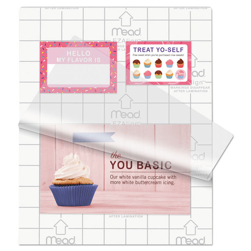 EZAlign Thermal Laminating Pouches, 3 mil, 9" x 11.5", Gloss Clear, 200/Pack [SKU: MEA39031]