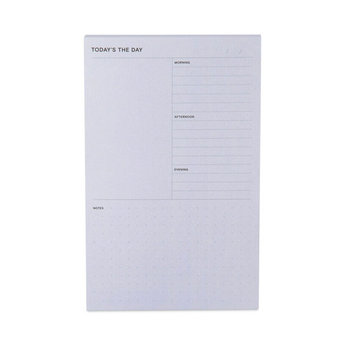Adhesive Daily Planner Sticky-Note Pads, Daily Planner Format, 4.9" x 7.7", Gray, 100 Sheets/Pad [SKU: MMM58GRY]