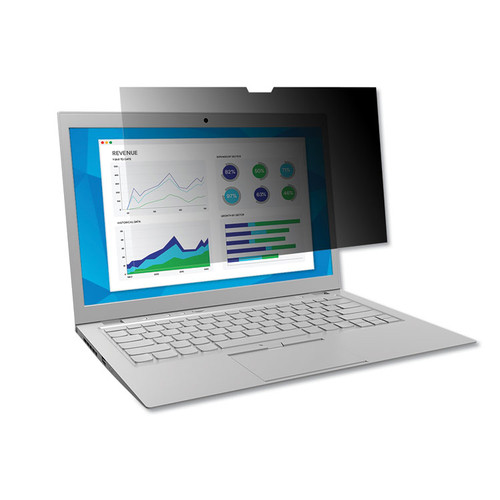 Frameless Blackout Privacy Filter for 13.3" Widescreen Laptop, 16:9 Aspect Ratio [SKU: MMMPF133W9B]