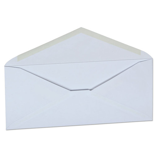 White Envelope, #10, Commercial Flap, Gummed Closure, 4.13 x 9.5, White, 500/Box [SKU: OFF82292]