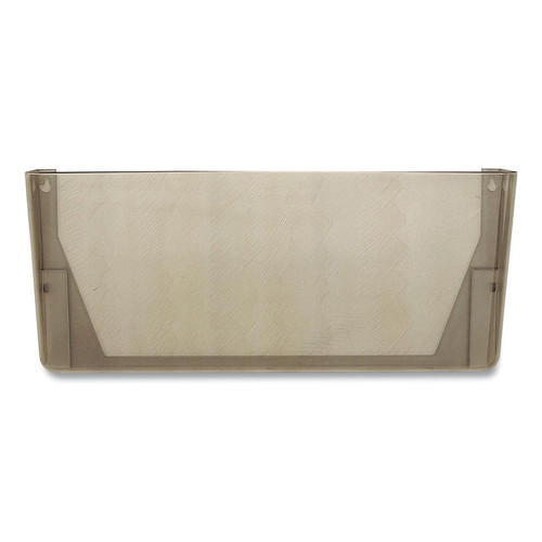 Plastic Wall-File Pocket, One Pocket, Legal/Letter Size, 16.19" x 4.13" x 7", Smoke [SKU: OIC21441]