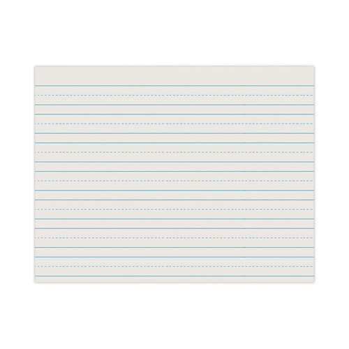 Skip-A-Line Ruled Newsprint Paper, 3/4" Two-Sided Long Rule, 8.5 x 11, 500/Pack [SKU: PAC2635]