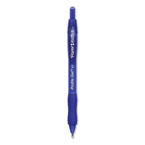 Profile Gel Pen, Retractable, Medium 0.7 mm, Blue Ink, Translucent Blue Barrel, 36/Pack [SKU: PAP2095449]