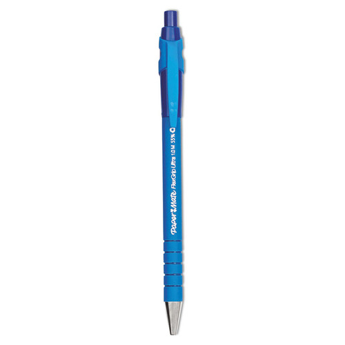 FlexGrip Ultra Ballpoint Pen, Retractable, Medium 1 mm, Blue Ink, Blue Barrel, Dozen [SKU: PAP9510131]