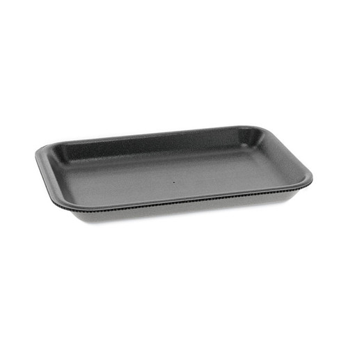 Supermarket Tray, #2, 8.2 x 5.7 x 0.91, Black, Foam, 500/Carton [SKU: PCT0TFB00200000]