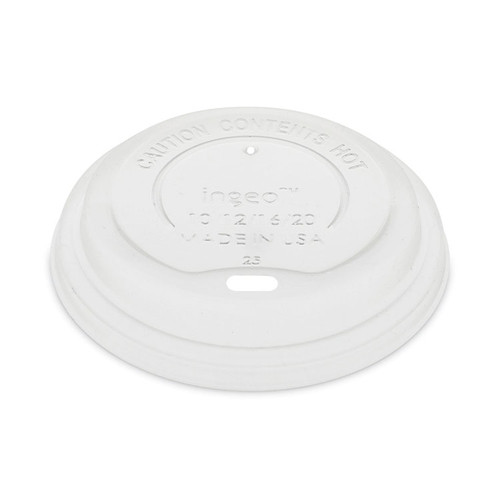 EarthChoice Hot Cup Lid, Fits 12 oz to 20 oz Hot Cups, Clear, 1,000/Carton [SKU: PCTLCPLA16]