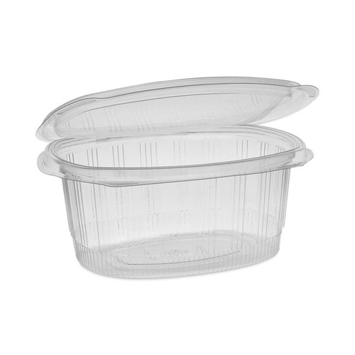EarthChoice Recycled PET Hinged Container, 32 oz, 7.31 x 5.88 x 3.25, Clear, Plastic, 280/Carton [SKU: PCTYCA910320000]