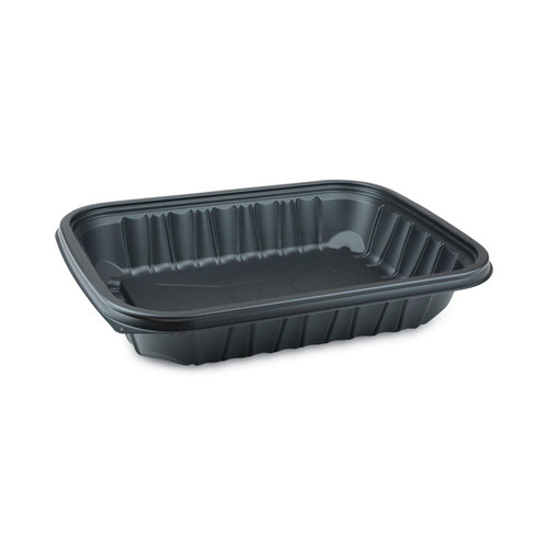 EarthChoice Entree2Go Takeout Container, 64 oz, 11.75 x 8.75 x 2.13, Black, Plastic, 200/Carton [SKU: PCTYCNB12X96400]