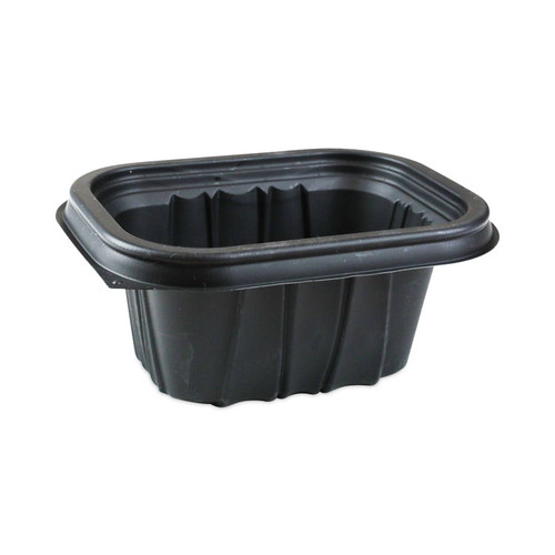 EarthChoice Entree2Go Takeout Container, 12 oz, 5.65 x 4.25 x 2.57, Black, Plastic, 600/Carton [SKU: PCTYCNB6X412000]