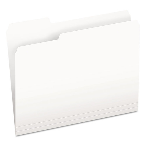 Colored File Folders, 1/3-Cut Tabs: Assorted, Letter Size, White, 100/Box [SKU: PFX15213WHI]