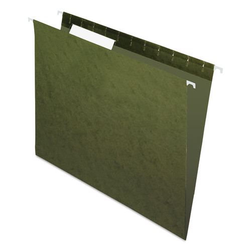 Standard Green Hanging Folders, Letter Size, 1/3-Cut Tabs, Standard Green, 25/Box [SKU: PFX81601]
