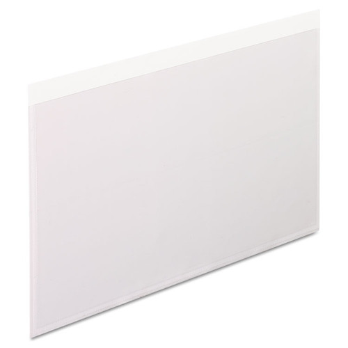 Self-Adhesive Pockets, 5 x 8, Clear Front/White Backing, 100/Box [SKU: PFX99377]