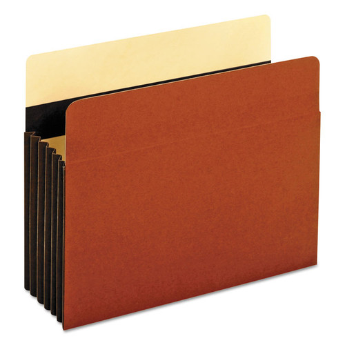 Extra-Wide Heavy-Duty File Pockets, 5.25" Expansion, Letter Size, Redrope, 10/Box [SKU: PFXC1535GHD]