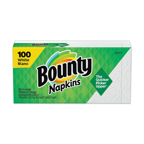 Quilted Napkins, 1-Ply, 12.1 x 12, White, 100/Pack, 20 Packs per Carton [SKU: PGC34884]